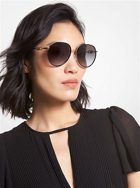 michael by michael kors women's aviator sunglasses|Michael Kors pilot women's sunglasses.